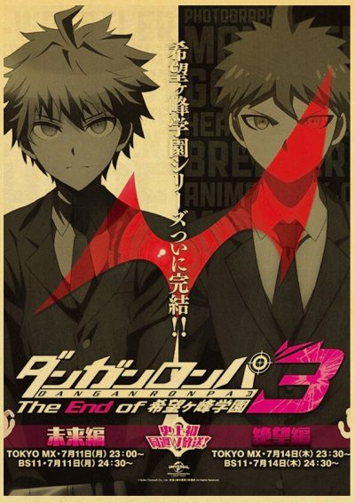 Cartoon Anime Game Posters Prints Danganronpa Retro Canvas Painting Modern Wall Art Picture Home Decoration Teen 21 - Danganronpa Store