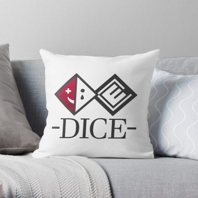 D.I.C.E. Logo Throw Pillow Official Cow Anime Merch